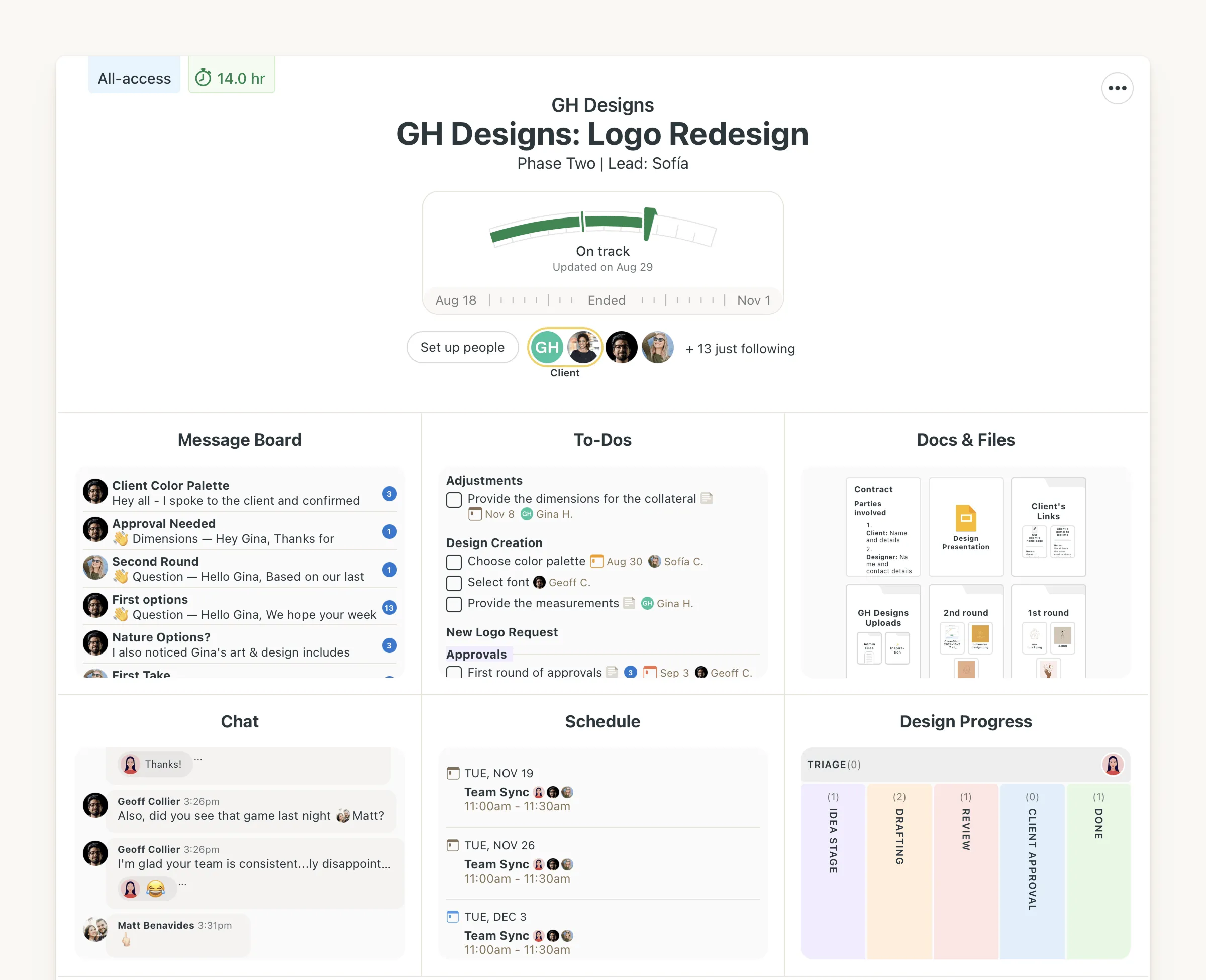 basecamp interface