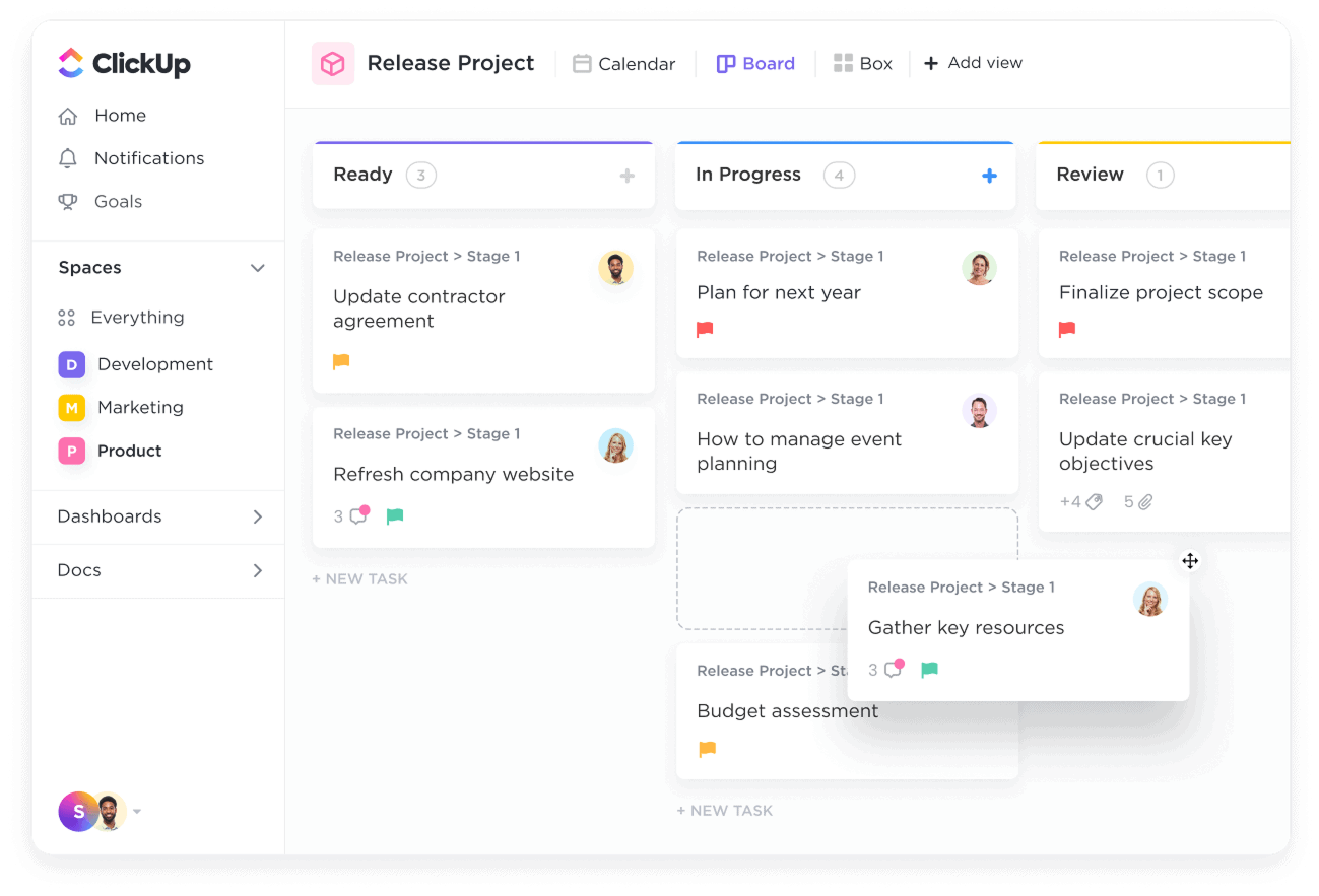 clickup board view