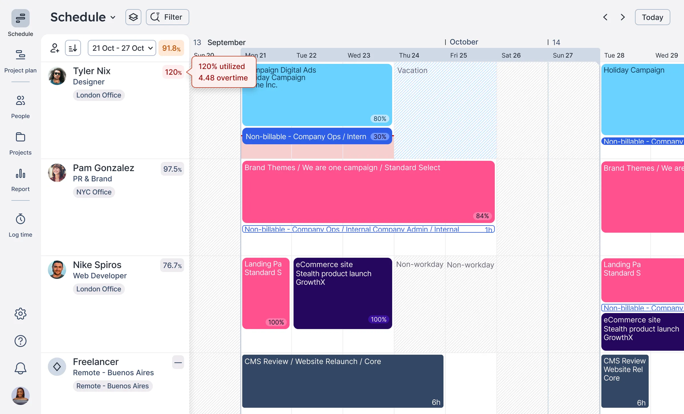 float interface