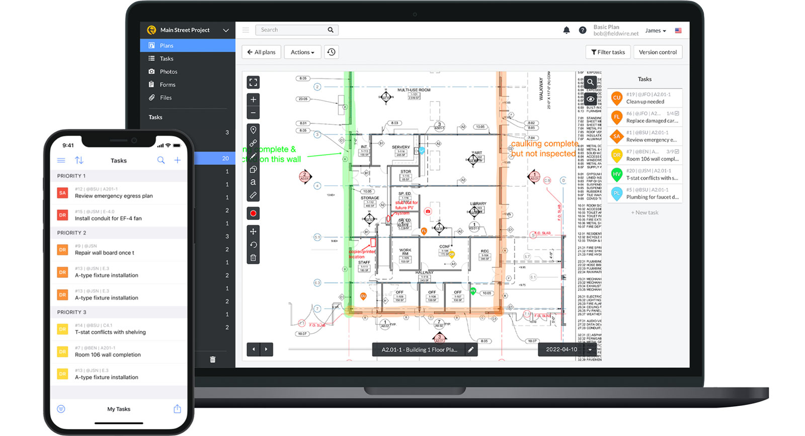 Fieldwire interface
