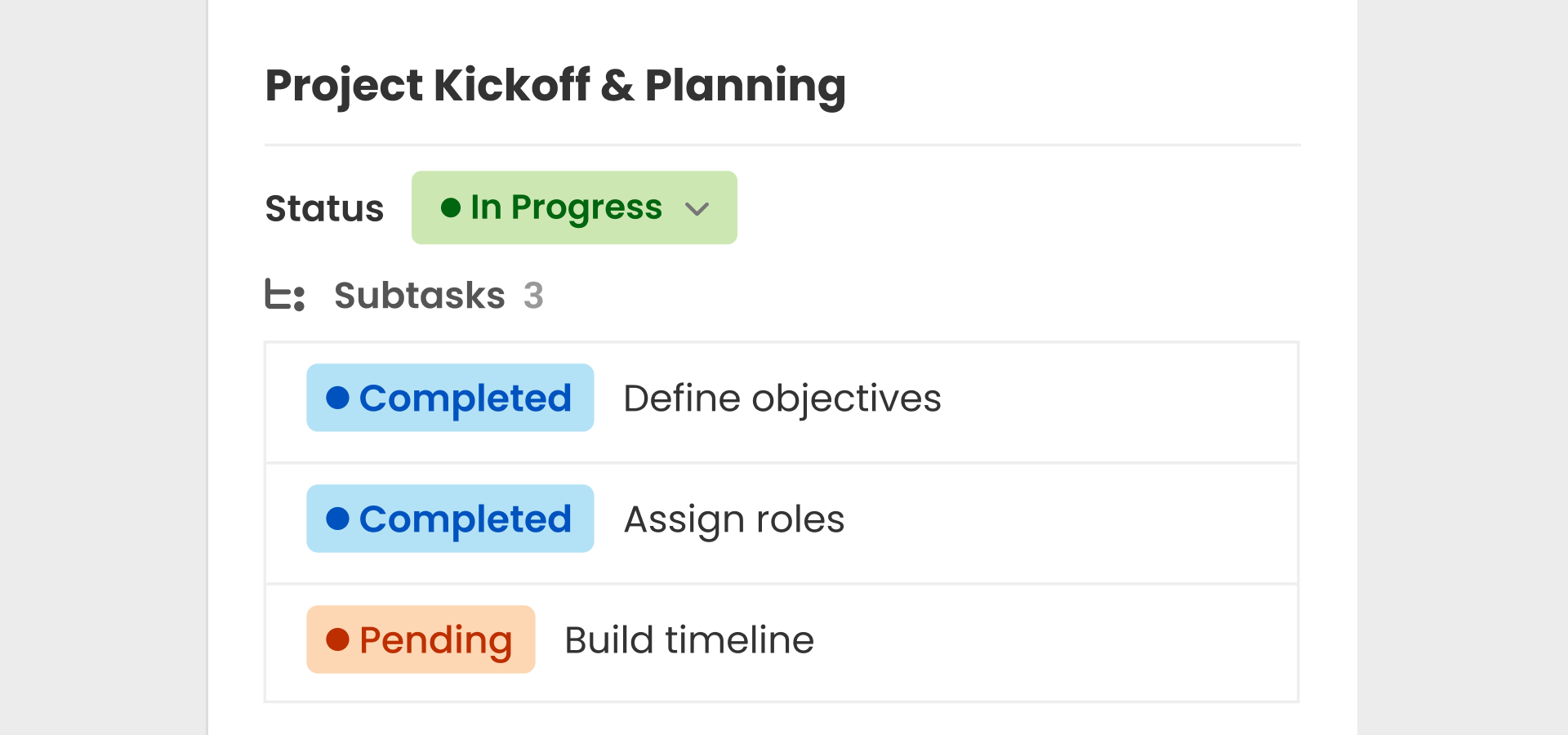 project kickoff morningmate task post