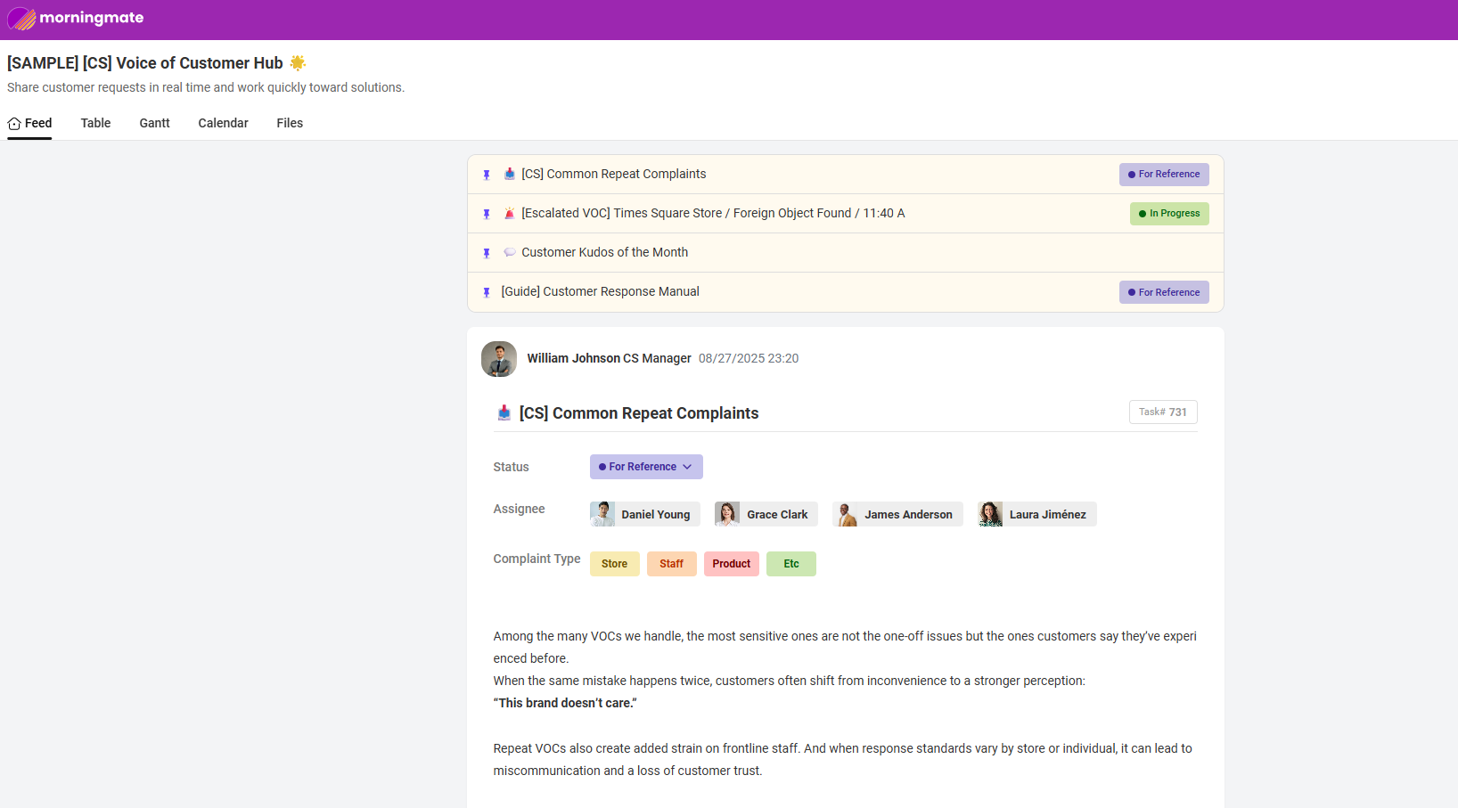 morningmate voc project sample